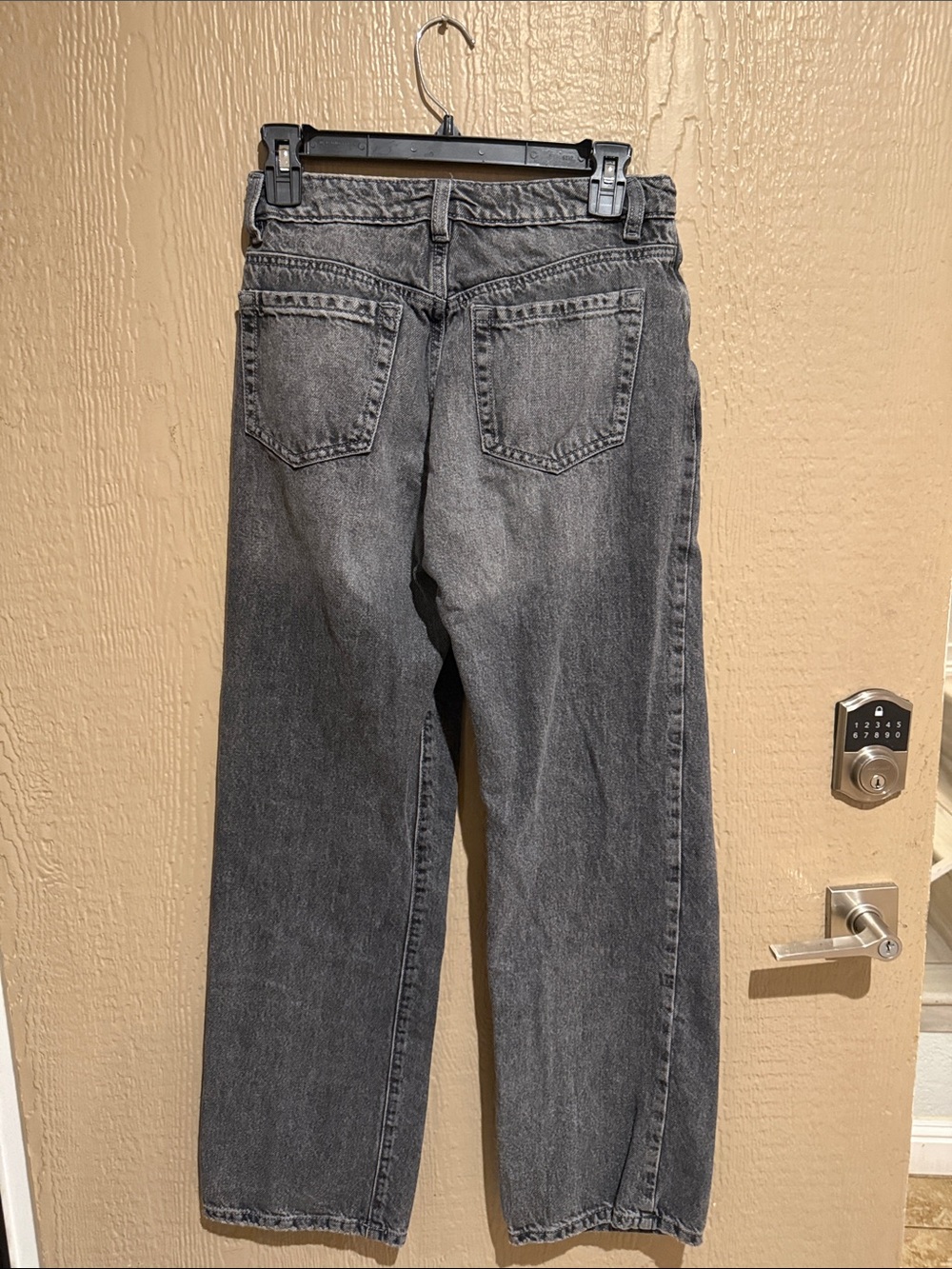 Garage Women's Straight Jeans in Washed Black - Picture 5 of 7